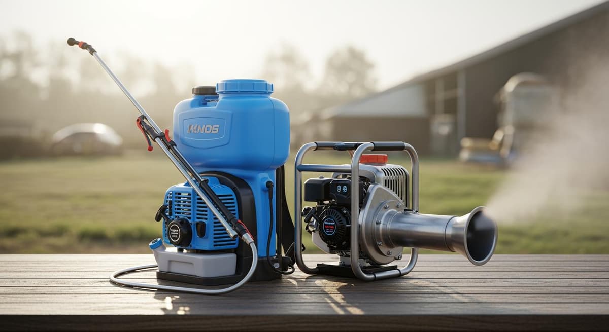 So sánh bình xịt điện hiện đại và máy phun sương công suất lớn