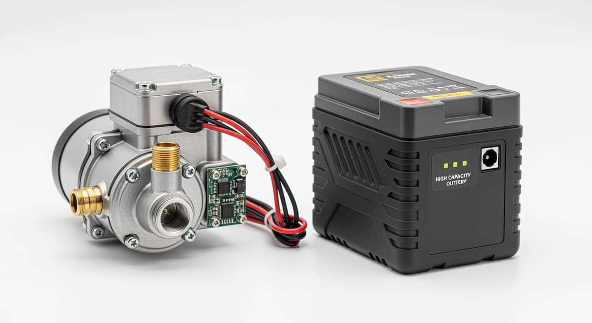 Cấu tạo chi tiết bộ bơm và ắc quy của bình xịt điện cao cấp