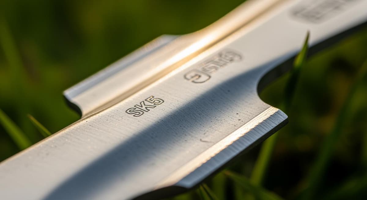 Lưỡi cắt cỏ thép Nhật SK5 siêu bền với độ sắc bén cực cao dưới ánh nắng