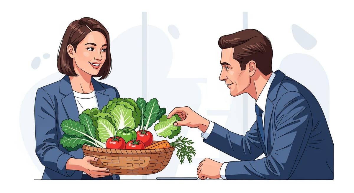 Sự tương tác trực tiếp giữa doanh nghiệp khởi nghiệp và khách hàng tại gian hàng nông sản sạch.