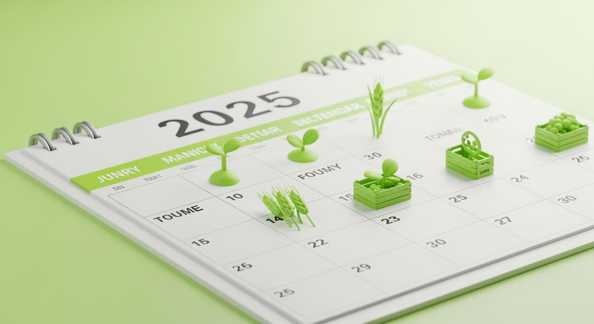 Lịch trình các sự kiện triển lãm nông sản tiêu biểu trong năm 2025.