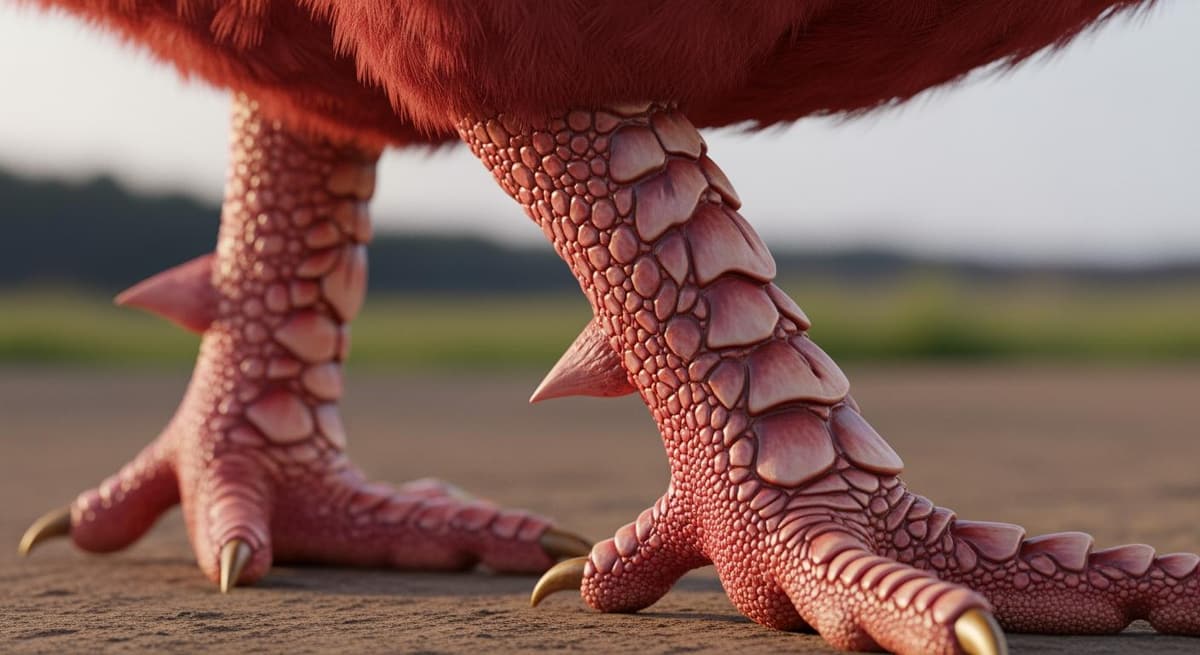 Cận cảnh chi tiết đôi chân rồng đặc trưng của gà Đông Tảo trong quy trình nuôi VietGAP