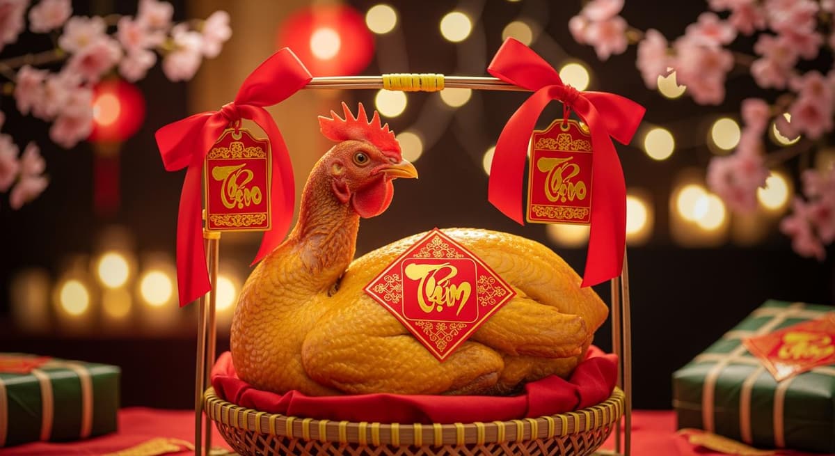 Gà Đông Tảo được đóng gói sang trọng làm quà biếu Tết cao cấp cho phân khúc thượng lưu