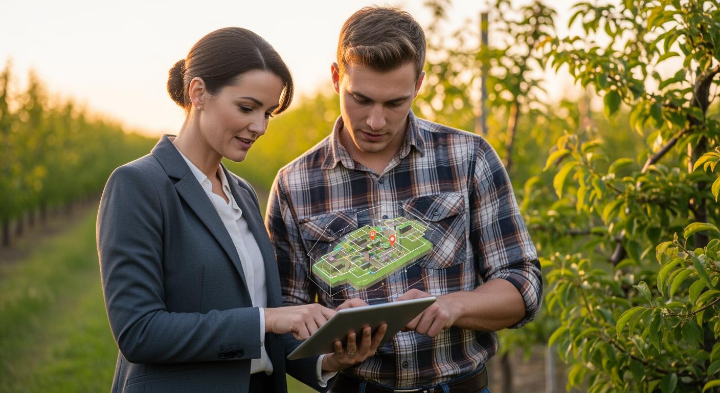 Chủ đầu tư và chuyên gia thảo luận bản đồ quy hoạch đất nông nghiệp công nghệ cao