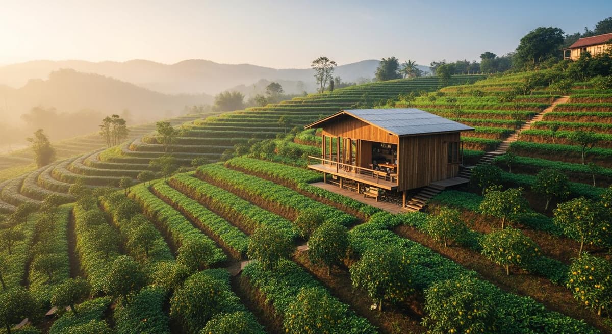 Mô hình quy hoạch nông nghiệp đa mục đích với tỷ lệ xây dựng hài hòa và bền vững