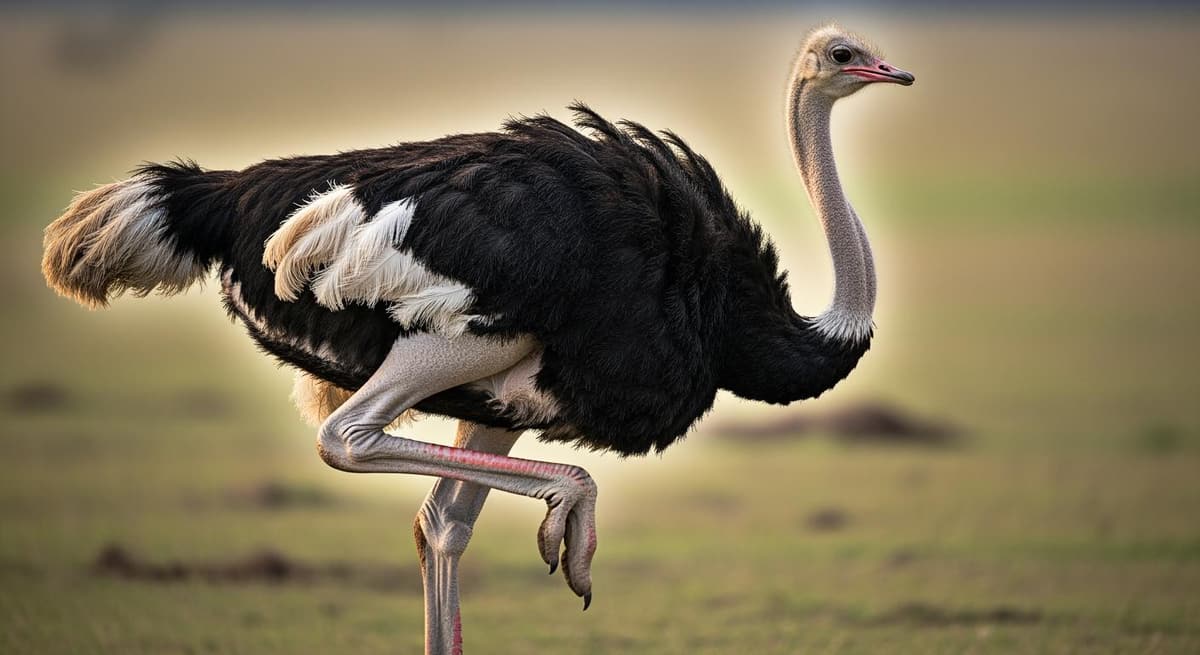 Đà điểu thực hiện cú đá tự vệ cực mạnh và kỹ thuật chạy zig-zag thoát hiểm.