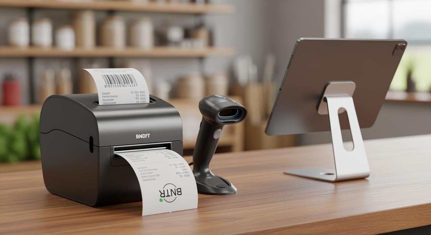 Hệ thống phần cứng máy in hóa đơn và máy quét mã vạch cho đại lý vật tư