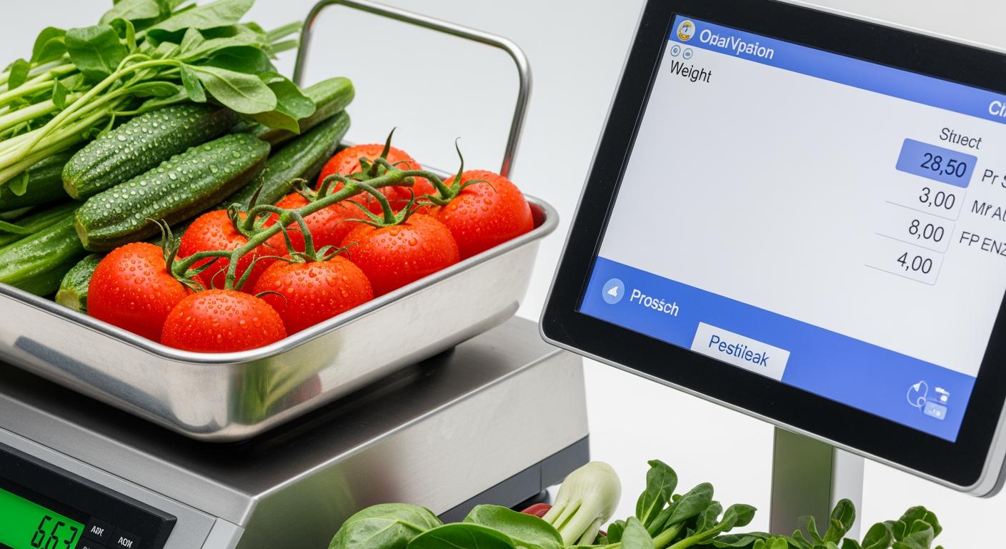 KiotViet POS kết nối cân điện tử bán nông sản sạch