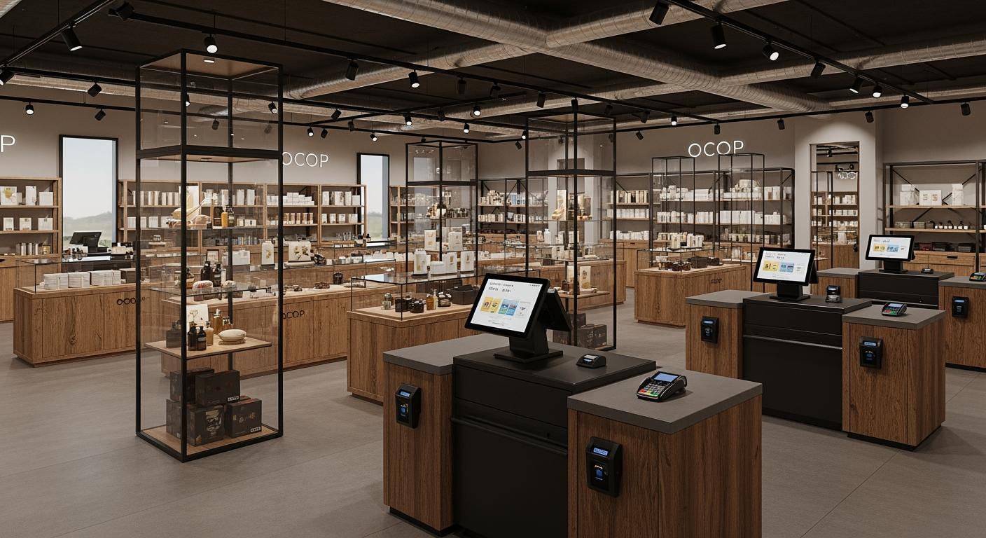 Mô hình chuỗi cửa hàng nông sản OCOP quản lý tập trung bằng KiotViet