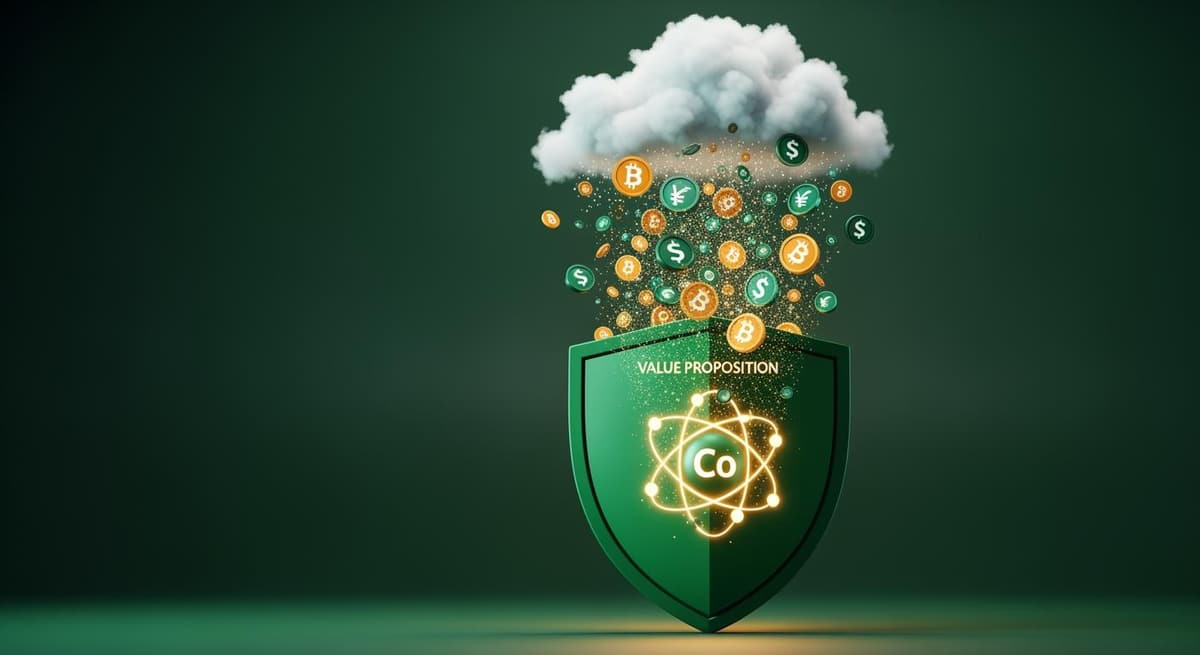 Biểu tượng giá trị của tín chỉ carbon biến cam kết bảo vệ môi trường thành lợi nhuận tài chính.