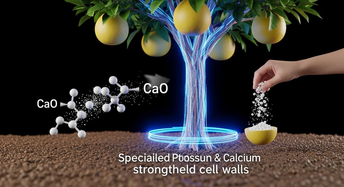 Bón phân và cải tạo đất mặn cho vườn bưởi bằng vôi và Kali