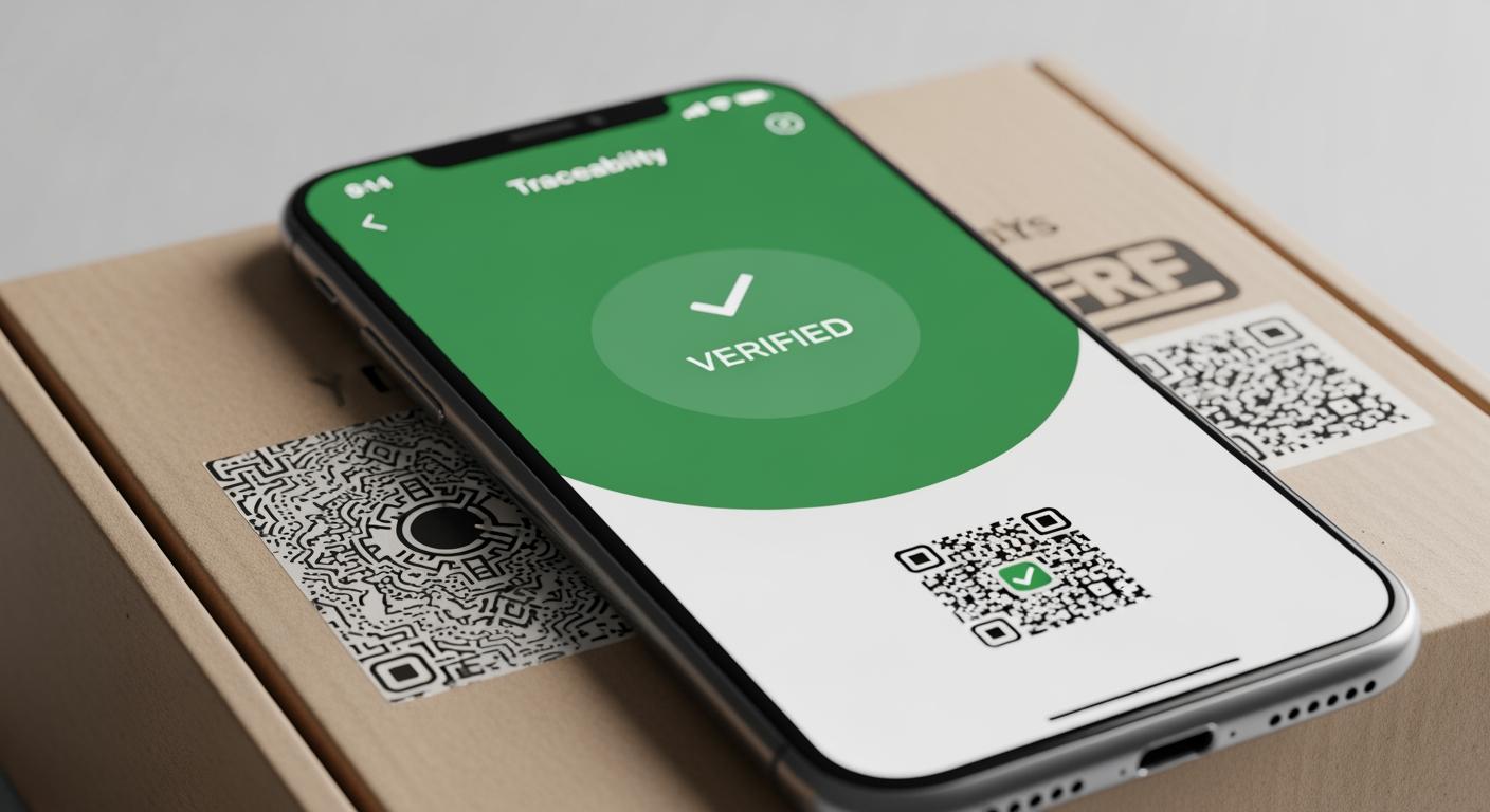 Sử dụng ứng dụng Vietcheck để kiểm tra tem mã hóa trên bao bì nông sản sạch