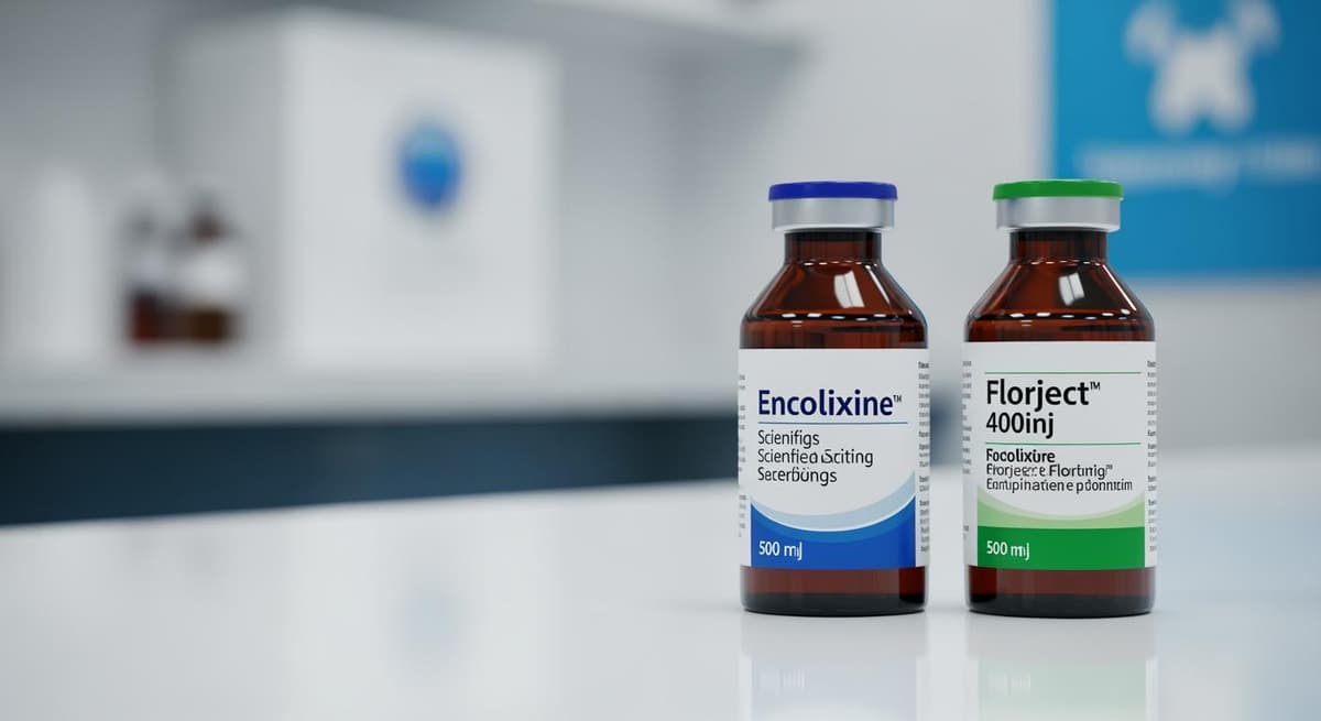 So sánh hai loại thuốc thú y Encolixine và Florject 400inj trên bàn thí nghiệm