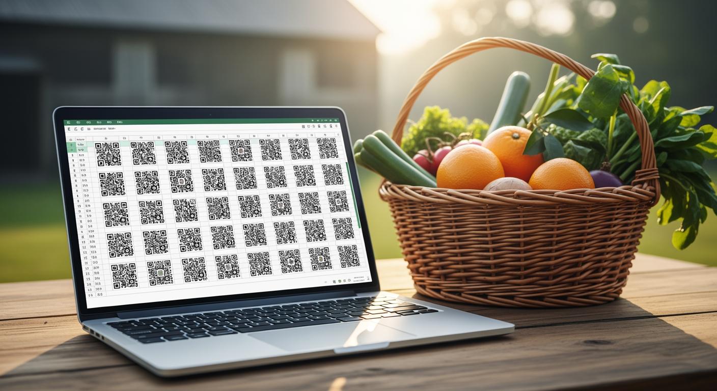 Hướng dẫn tạo mã QR truy xuất nguồn gốc cho nông sản OCOP bằng công cụ Excel