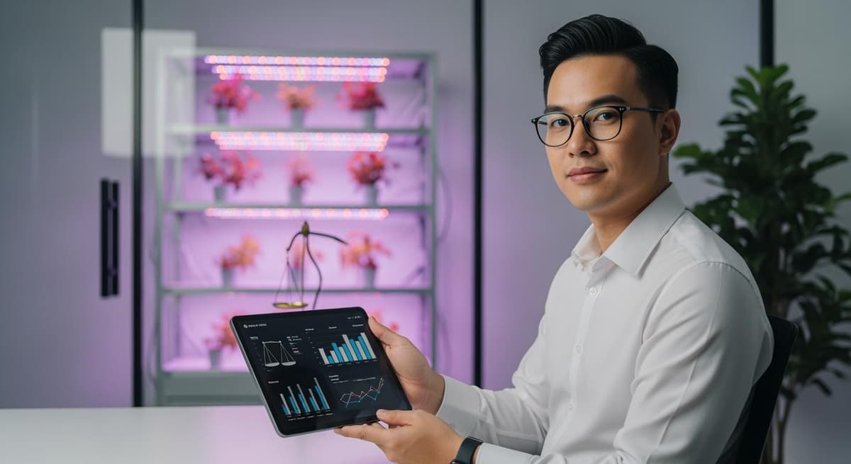 Doanh nhân trẻ đang cân nhắc lựa chọn giữa hộ kinh doanh và công ty nông nghiệp công nghệ cao