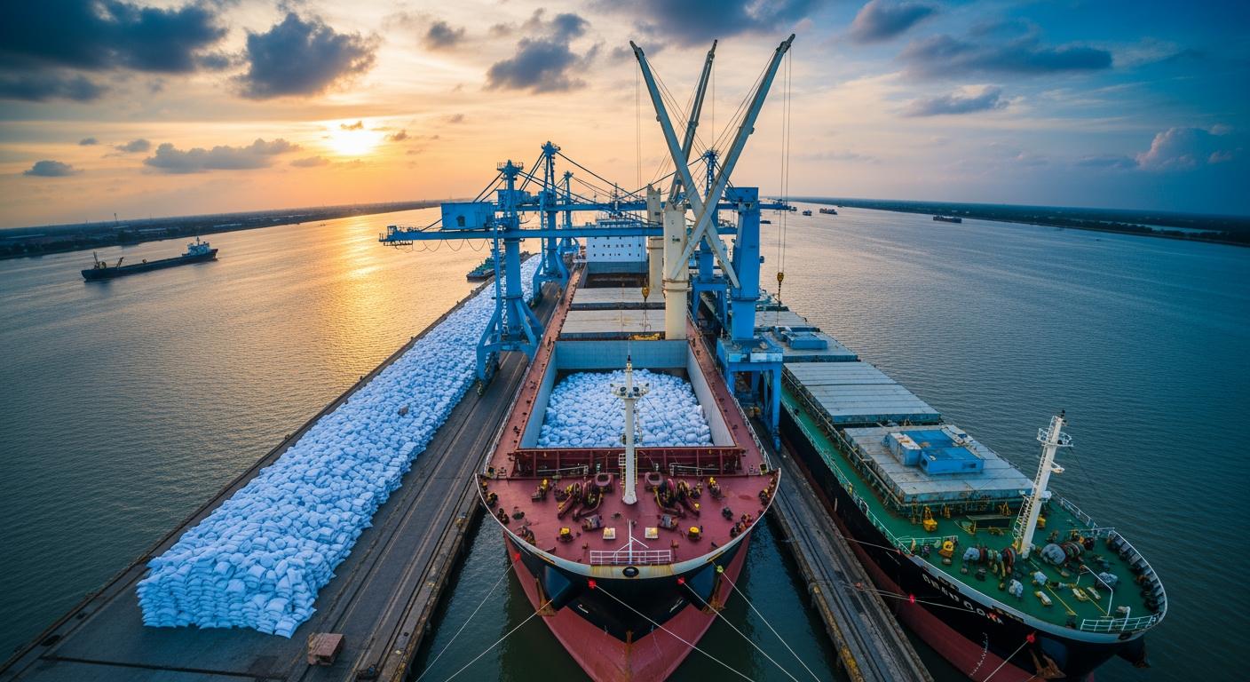 Tàu chở hàng rời vận chuyển gạo Việt Nam xuất khẩu theo điều kiện FOB và CIF