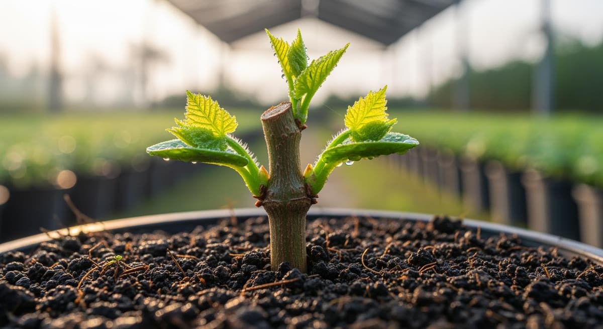 Kỹ thuật giâm cành rau bò khai trong bầu đất hữu cơ