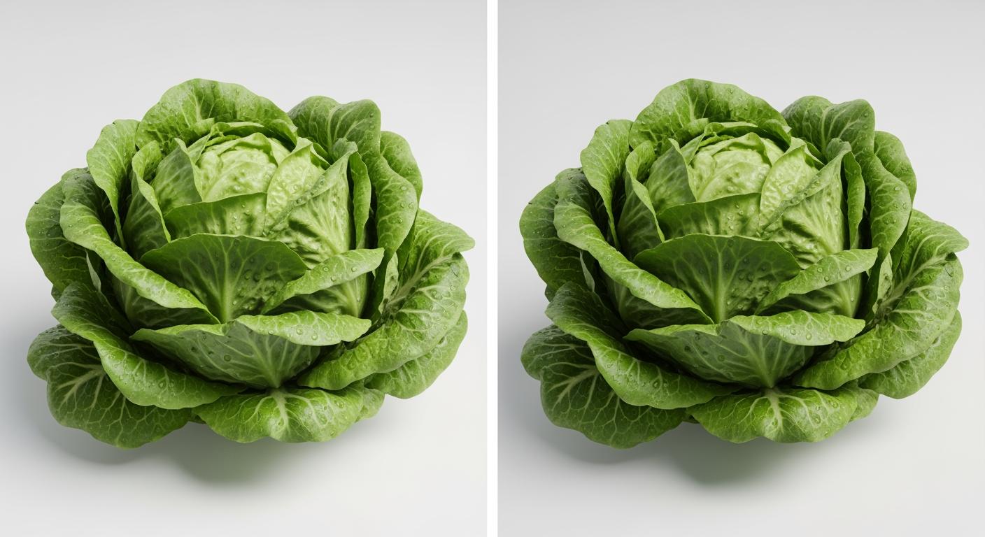 So sánh xà lách hữu cơ VietGAP tươi ngon và xà lách canh tác thông thường
