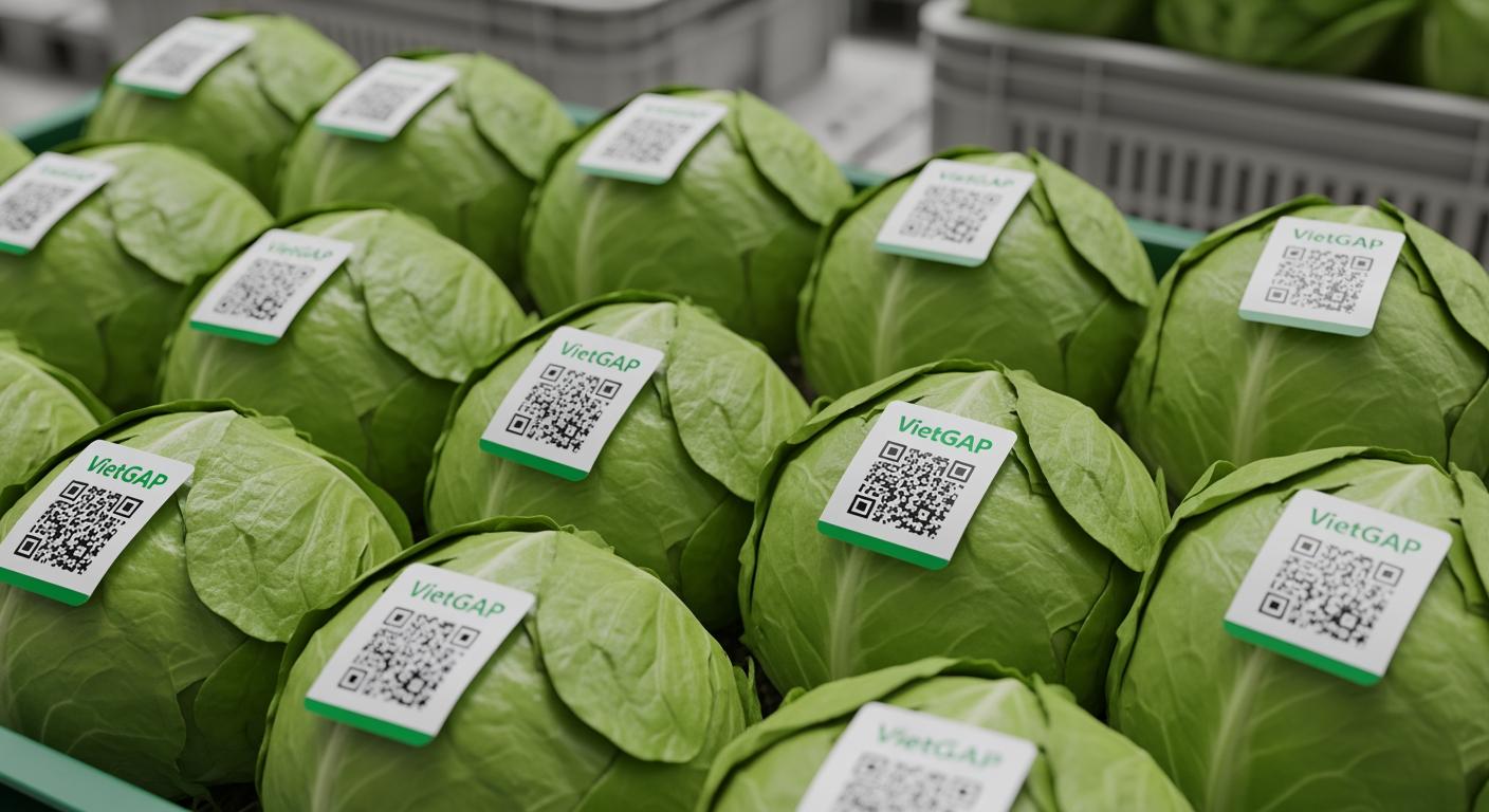 Thu hoạch và đóng gói xà lách hữu cơ VietGAP chuyên nghiệp
