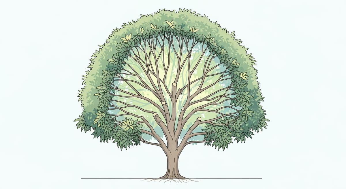 Kỹ thuật tỉa cành tạo tán hình phễu cho cây xoài cát