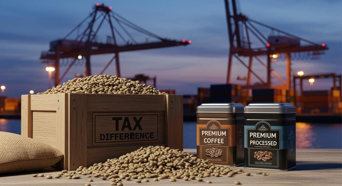 Kiểm tra hải quan tại cảng biển đối với các lô hàng nông sản đóng gói xuất khẩu.