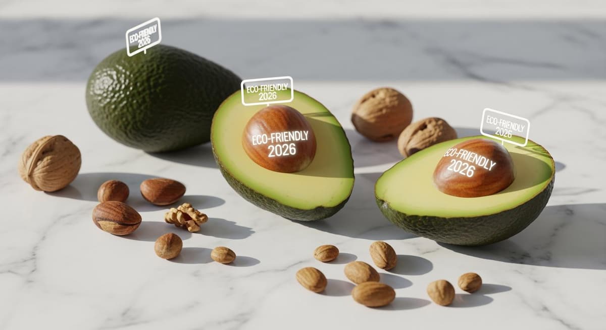 Xu hướng nông sản xanh và hữu cơ với nhãn dán thông minh theo quy định năm 2026.