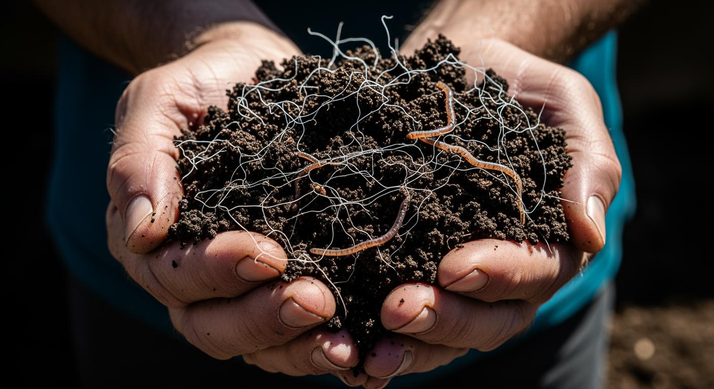 Đất trồng tơi xốp và giàu dinh dưỡng nhờ sử dụng chế phẩm sinh học