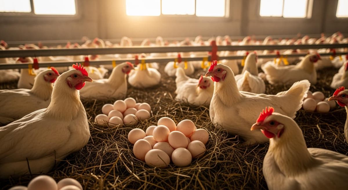 Mô hình nuôi gà Ai Cập lấy trứng quy mô bán công nghiệp mang lại hiệu quả kinh tế cao