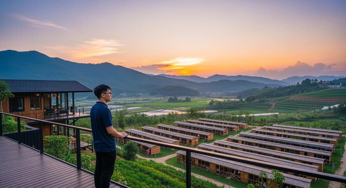 Mô hình khởi nghiệp trang trại kết hợp du lịch farmstay với giống gà Ri đặc sản