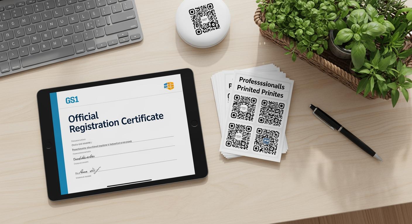 Hồ sơ đăng ký mã số mã vạch GS1 và tem truy xuất nguồn gốc cho hộ kinh doanh nông sản.