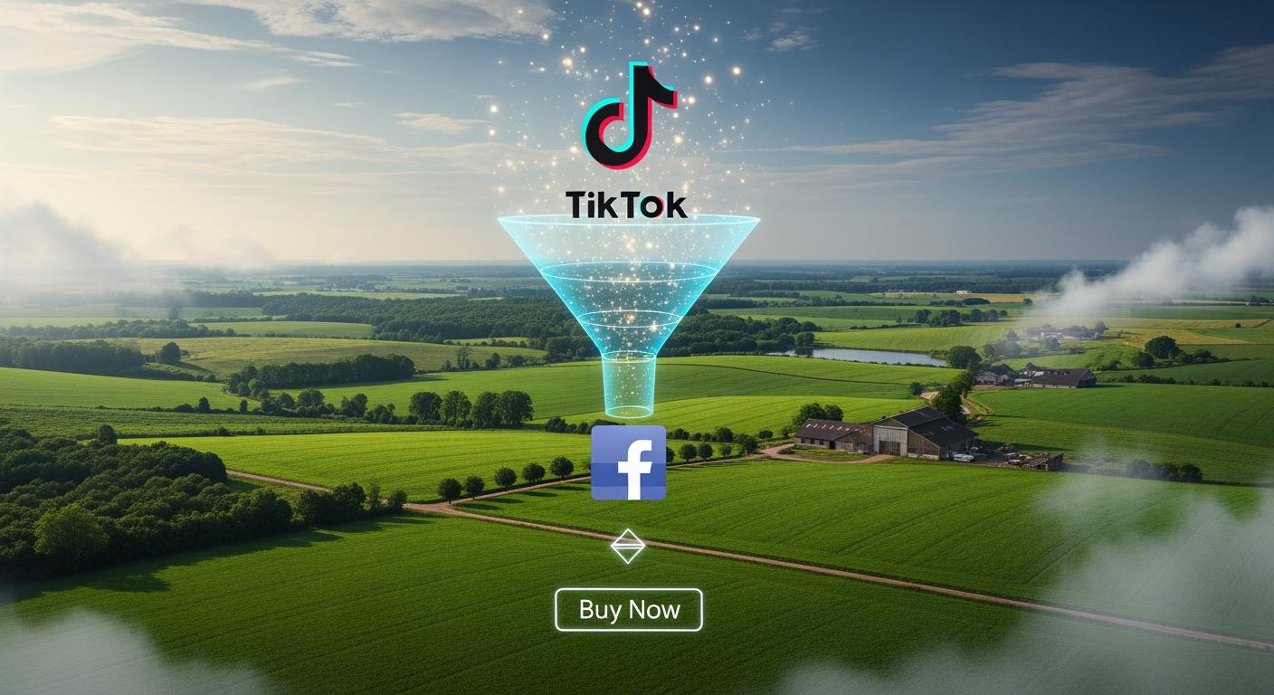 Chiến thuật phễu marketing kết hợp TikTok và Facebook cho doanh nghiệp nông nghiệp