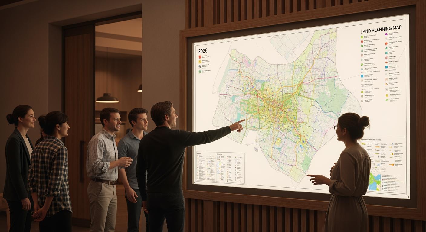 Công khai bản đồ quy hoạch đất đai tại khu vực công cộng, đảm bảo quyền lợi người dân.