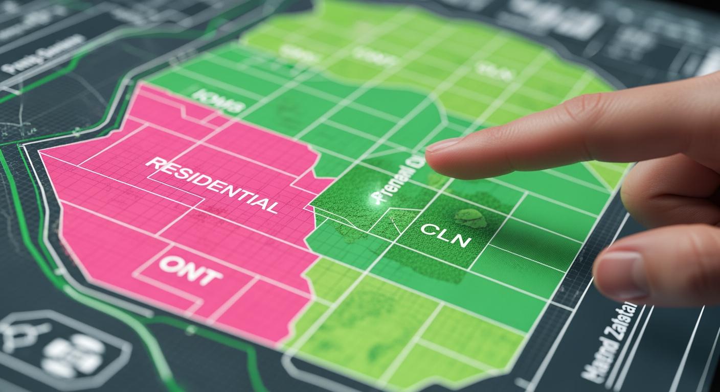 Hướng dẫn đọc ký hiệu màu sắc trên bản đồ quy hoạch đất đai 2026 với các vùng màu ONT, CLN.