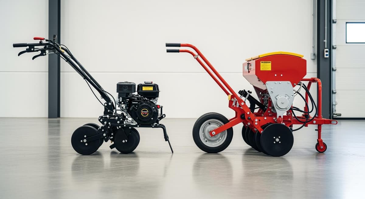 So sánh máy gieo hạt cầm tay và máy gieo hạt đẩy tay trong điều kiện bảo dưỡng tốt