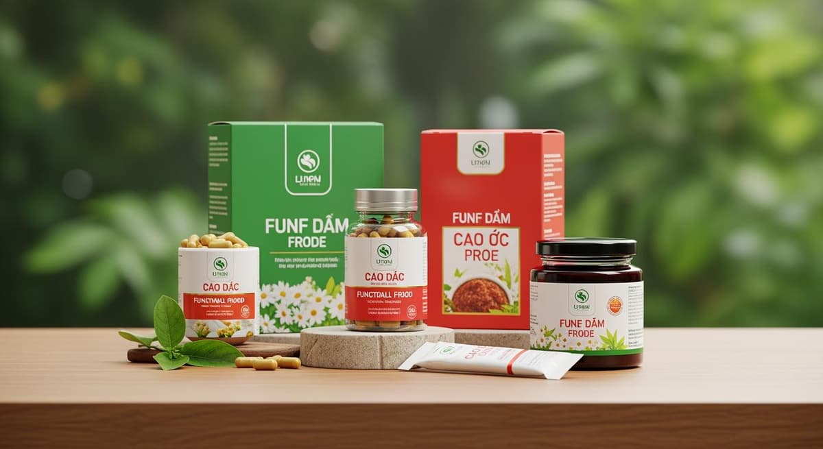 Bộ sưu tập các dạng bào chế thực phẩm chức năng từ dược liệu