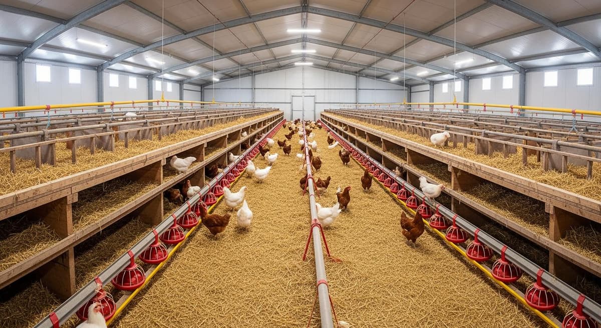 Mô hình chuồng trại hiện đại và sạch sẽ cho gà Đông Tảo tại Việt Nam