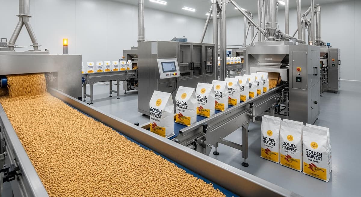 Quy trình chuyển đổi từ nông sản tươi sang sản phẩm đóng gói công nghiệp