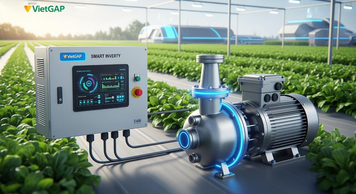 Hệ thống máy bơm nông nghiệp thông minh 2026 tích hợp biến tần tiết kiệm điện