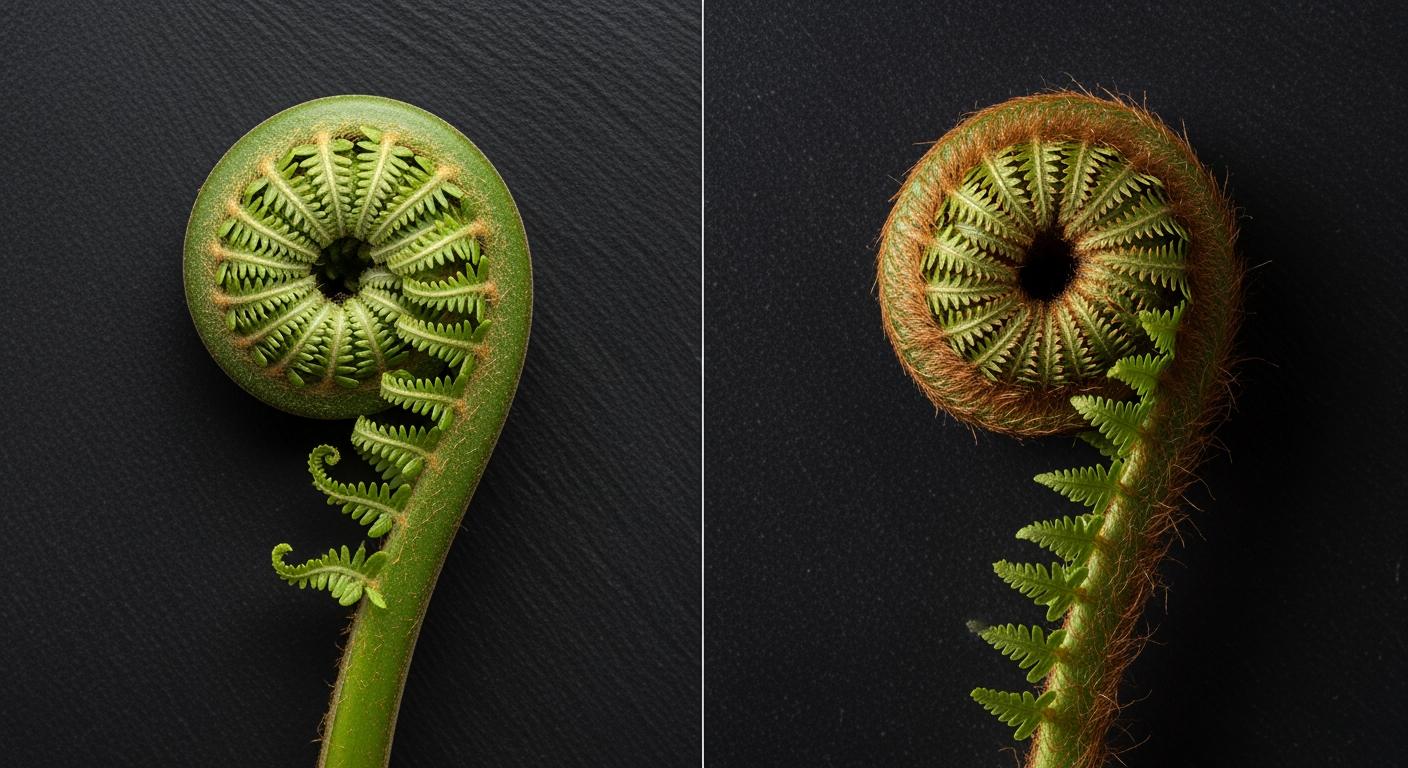 So sánh chi tiết hình thái giữa rau dớn rừng và cây dương xỉ dại để phân biệt khi thu hái.