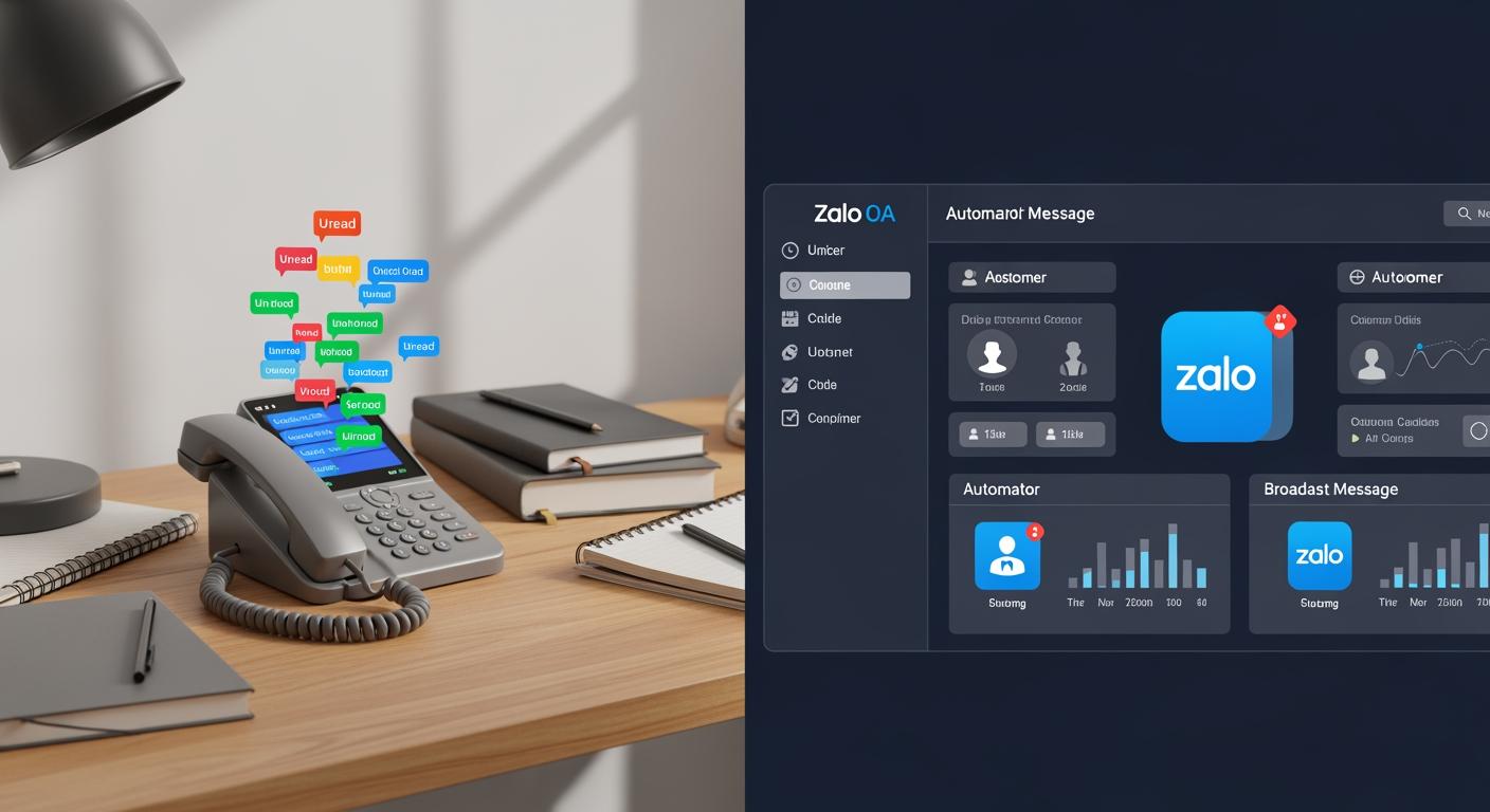 Sự khác biệt giữa quản lý thủ công và hệ thống Zalo OA chuyên nghiệp cho doanh nghiệp nông nghiệp