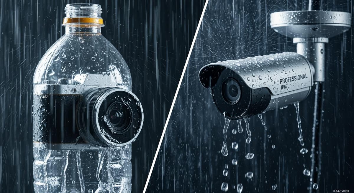 So sánh độ bền của camera tự chế và camera chuyên dụng ngoài trời