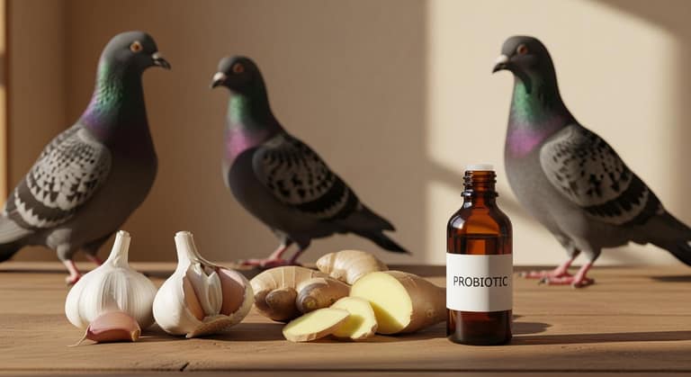 Ứng dụng men vi sinh và thảo dược phòng bệnh bồ câu